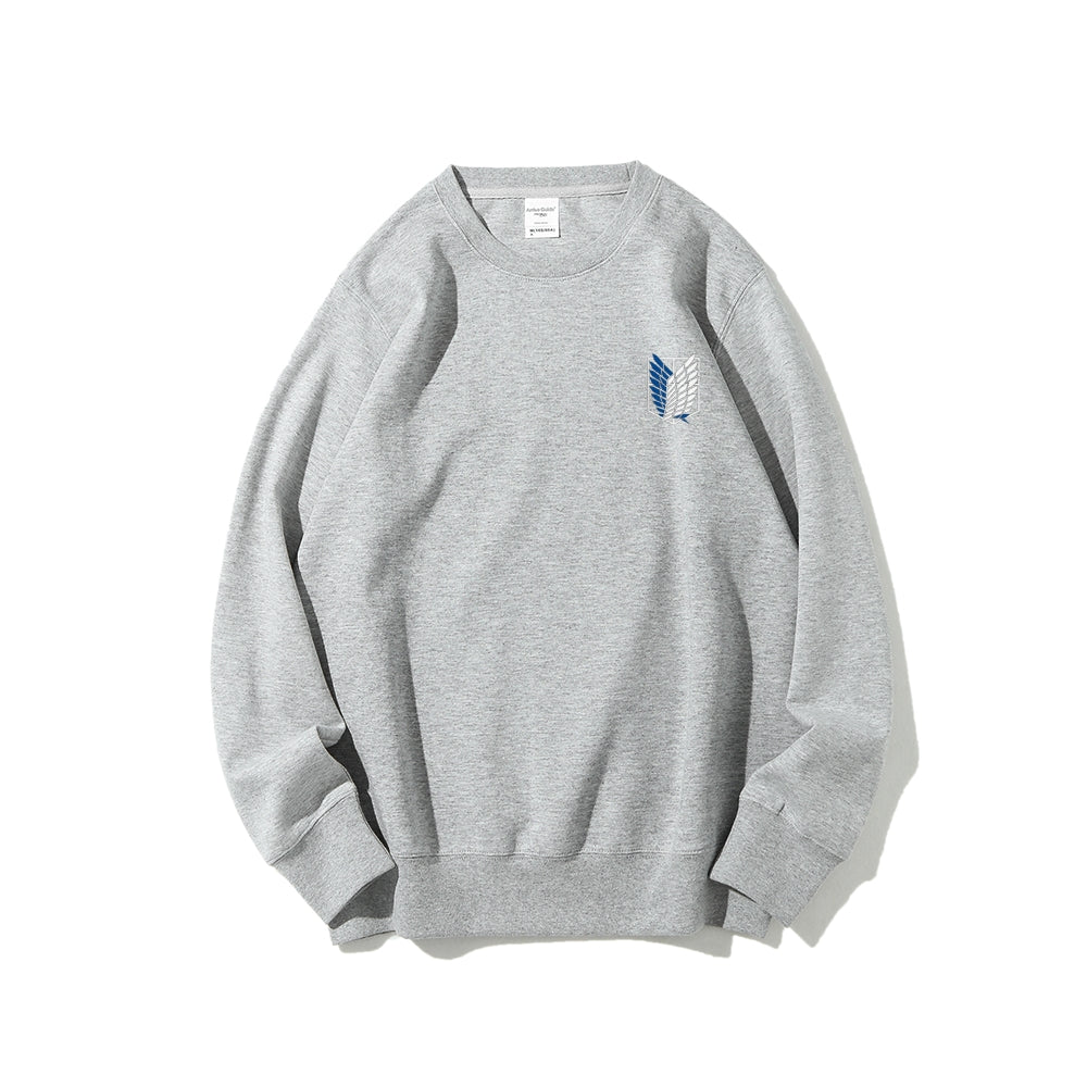 Attack on Titan Cotton Unisex Round Neck Anime Sweatshirt