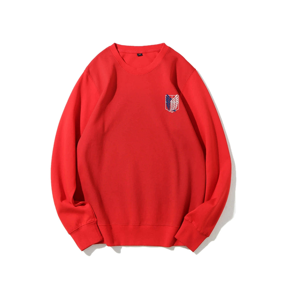 Attack on Titan Cotton Unisex Round Neck Anime Sweatshirt