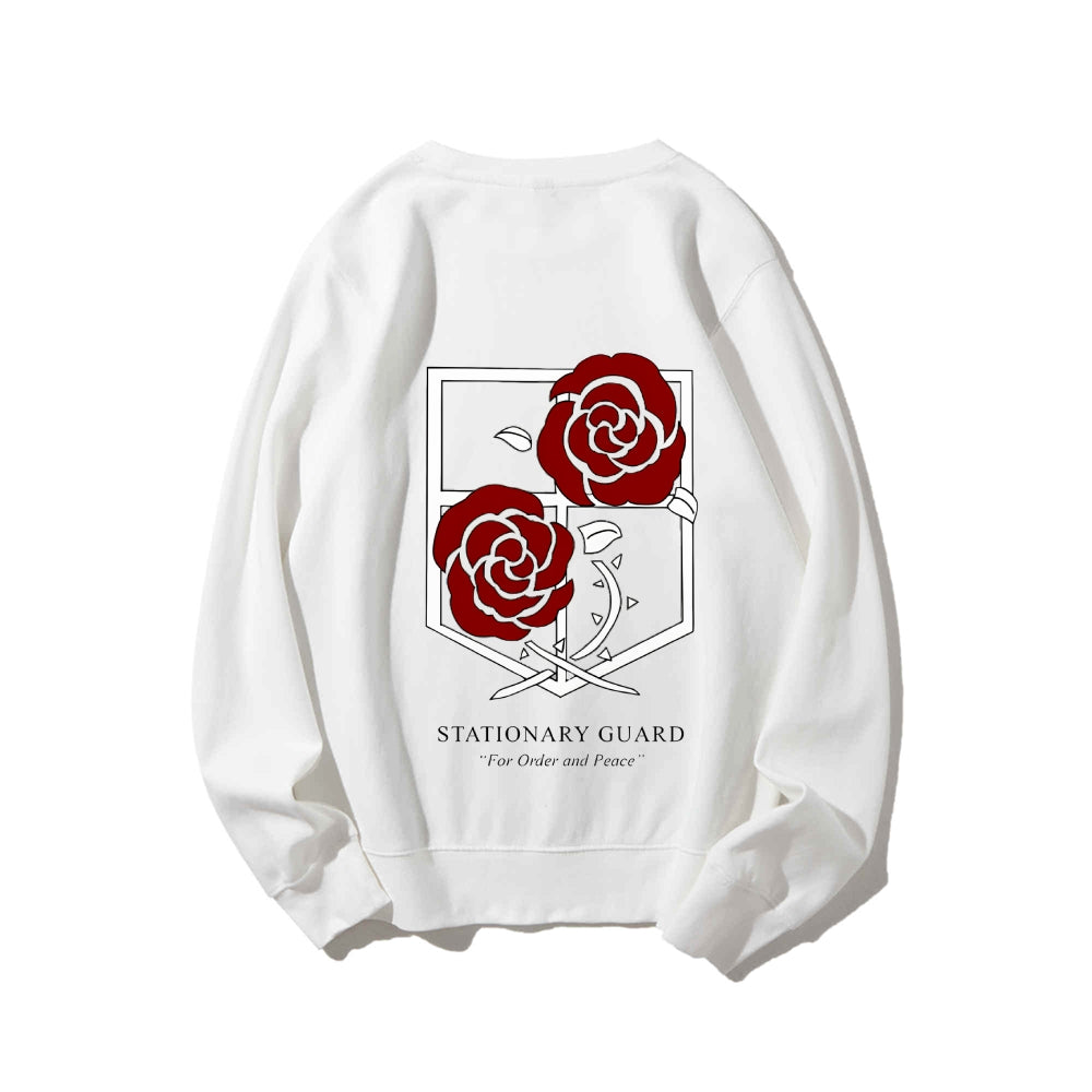 Attack on Titan Cotton Unisex Round Neck Anime Sweatshirt