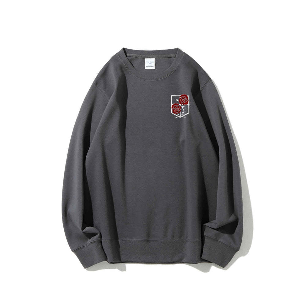 Attack on Titan Cotton Unisex Round Neck Anime Sweatshirt