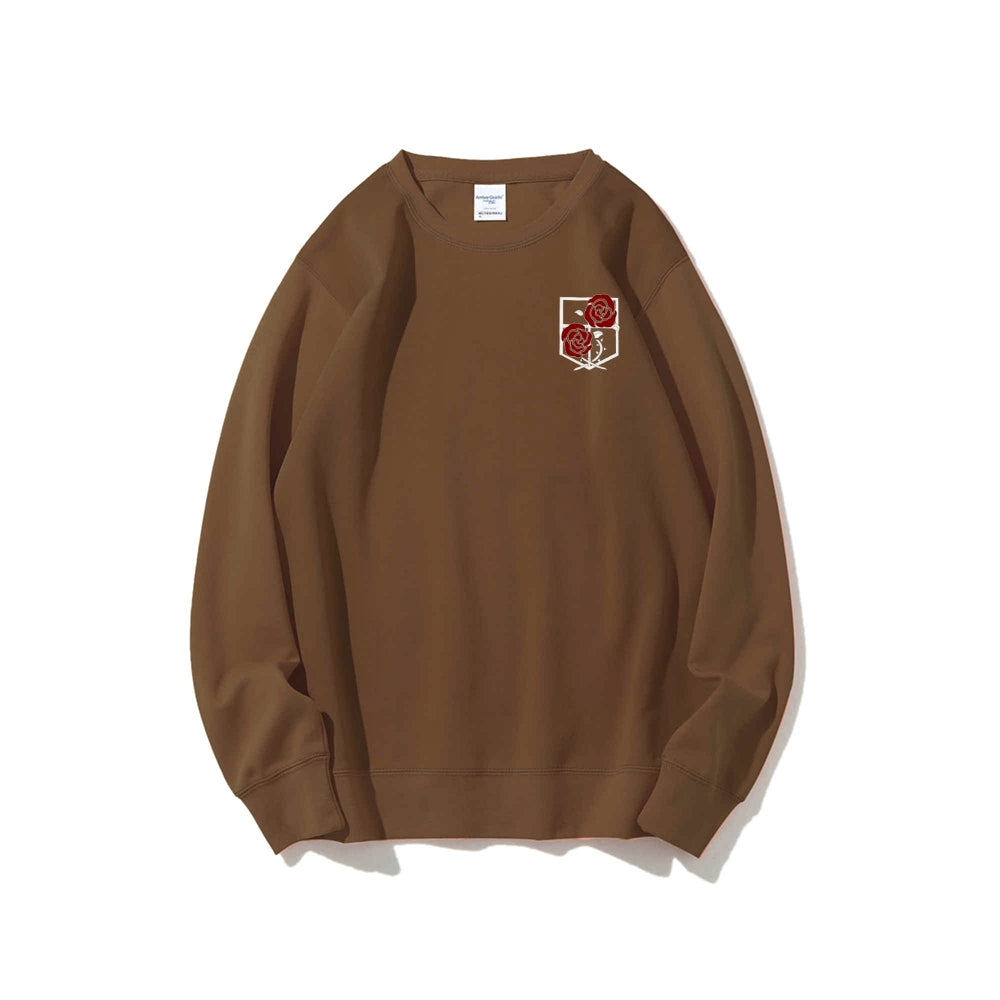 Attack on Titan Cotton Unisex Round Neck Anime Sweatshirt