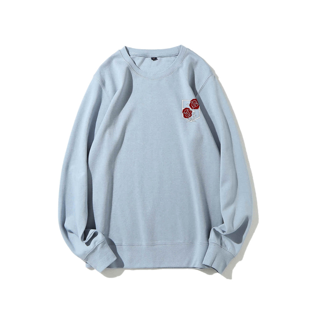 Attack on Titan Cotton Unisex Round Neck Anime Sweatshirt