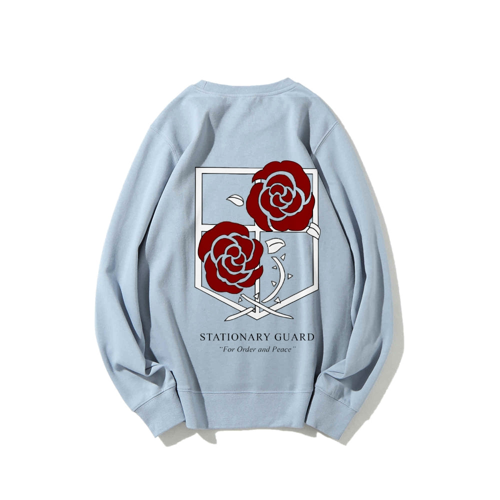 Attack on Titan Cotton Unisex Round Neck Anime Sweatshirt