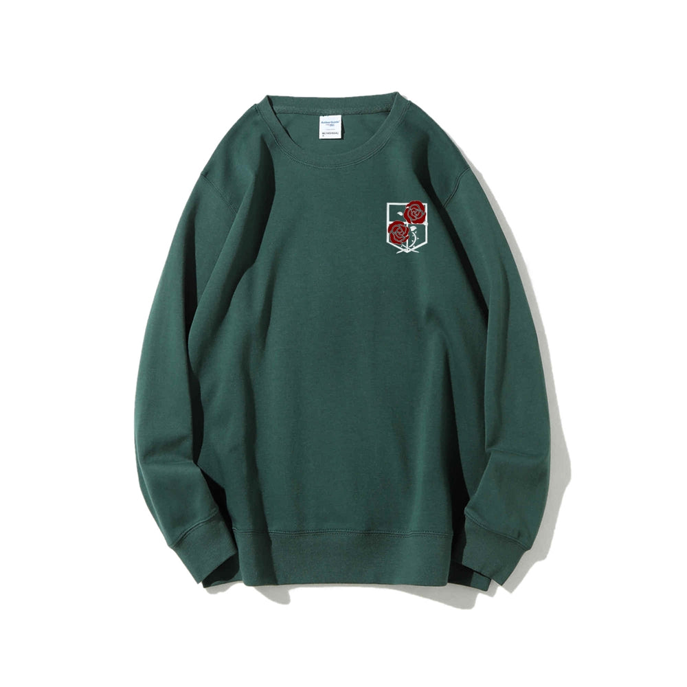 Attack on Titan Cotton Unisex Round Neck Anime Sweatshirt