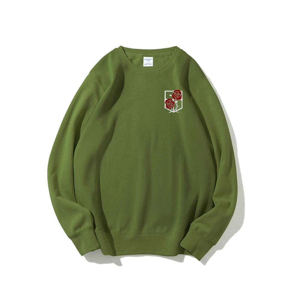 Attack on Titan Cotton Unisex Round Neck Anime Sweatshirt