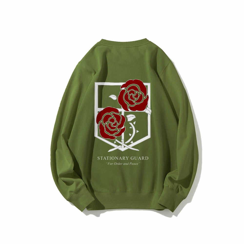 Attack on Titan Cotton Unisex Round Neck Anime Sweatshirt