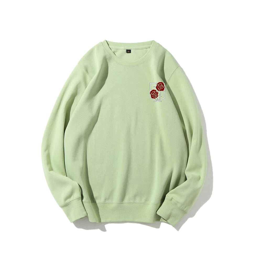 Attack on Titan Cotton Unisex Round Neck Anime Sweatshirt
