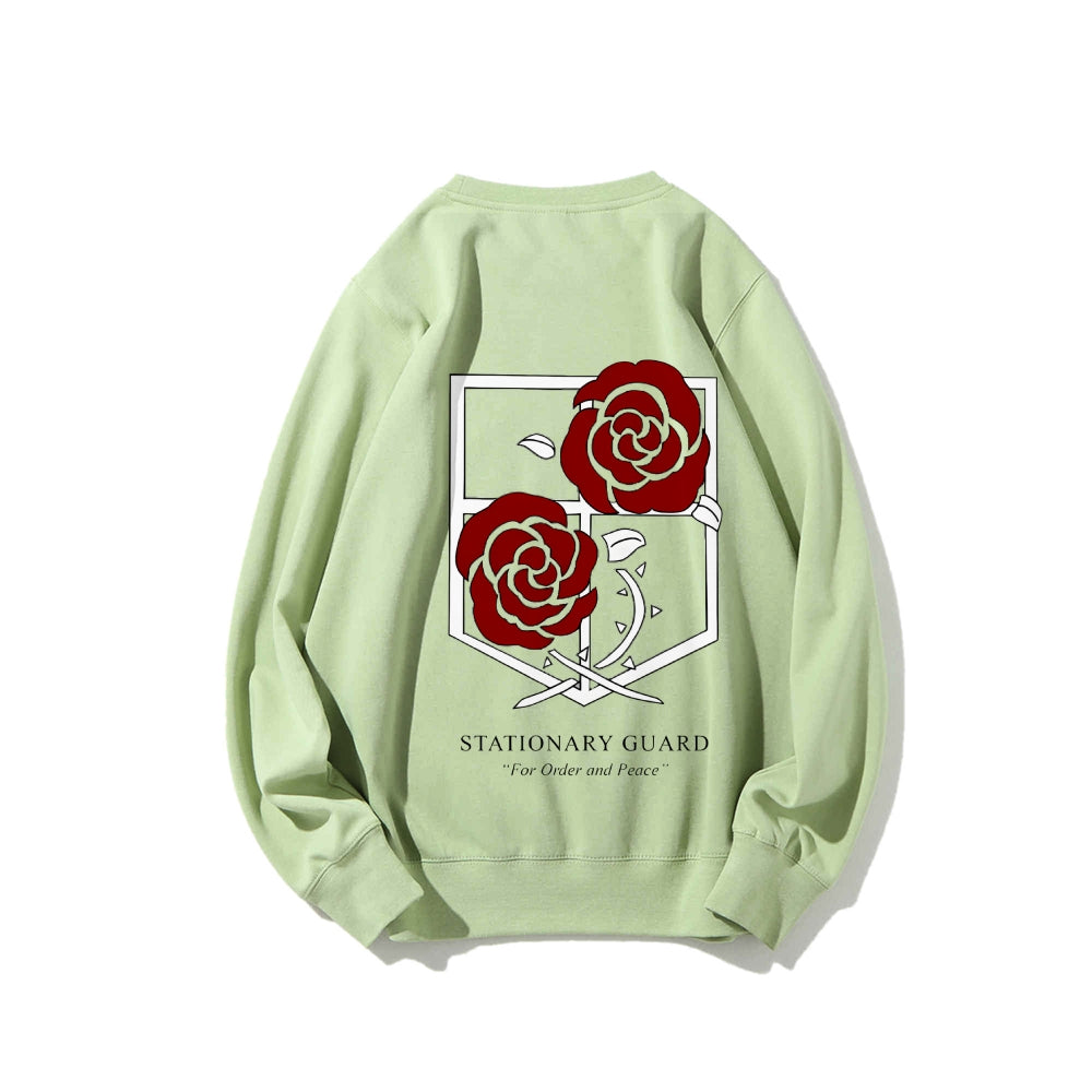 Attack on Titan Cotton Unisex Round Neck Anime Sweatshirt