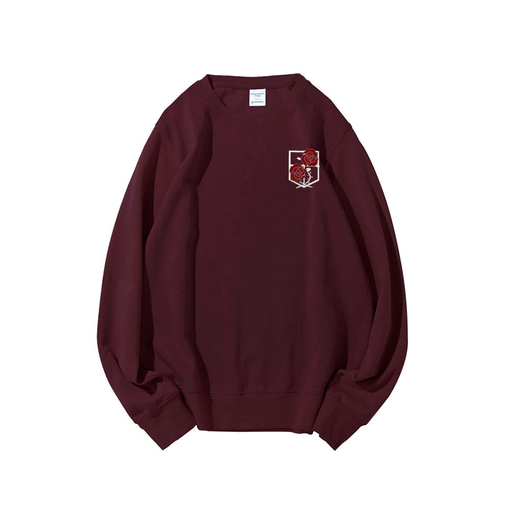 Attack on Titan Cotton Unisex Round Neck Anime Sweatshirt
