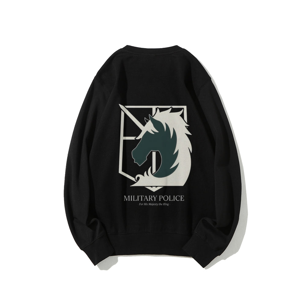 Attack on Titan Cotton Unisex Round Neck Anime Sweatshirt