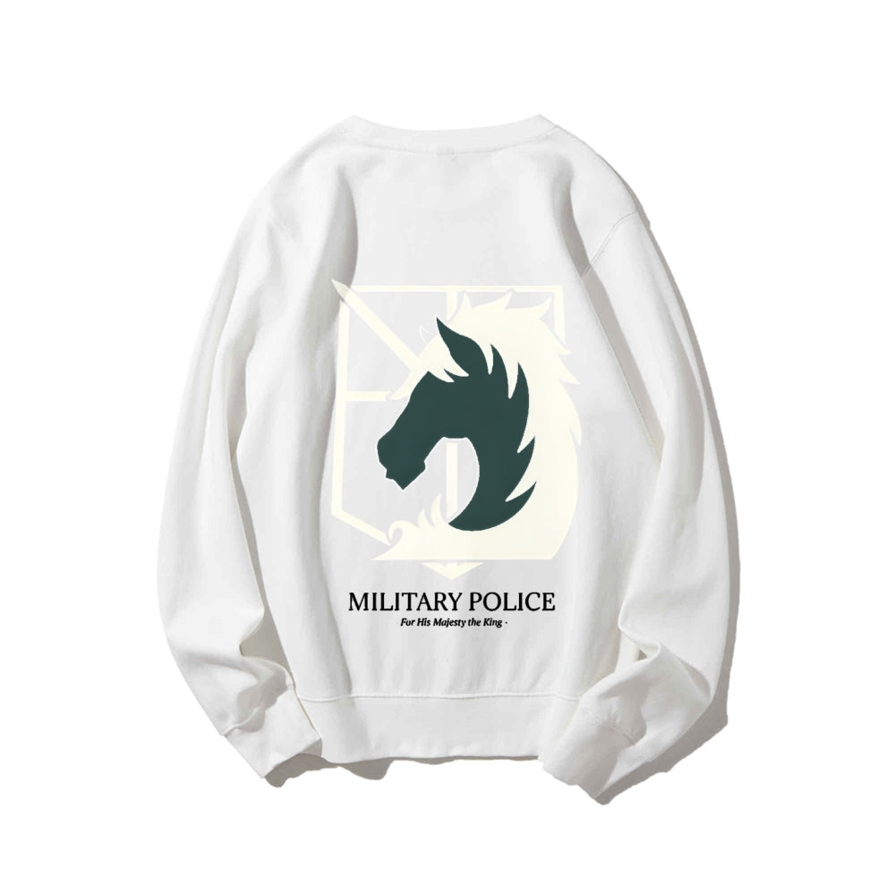 Attack on Titan Cotton Unisex Round Neck Anime Sweatshirt