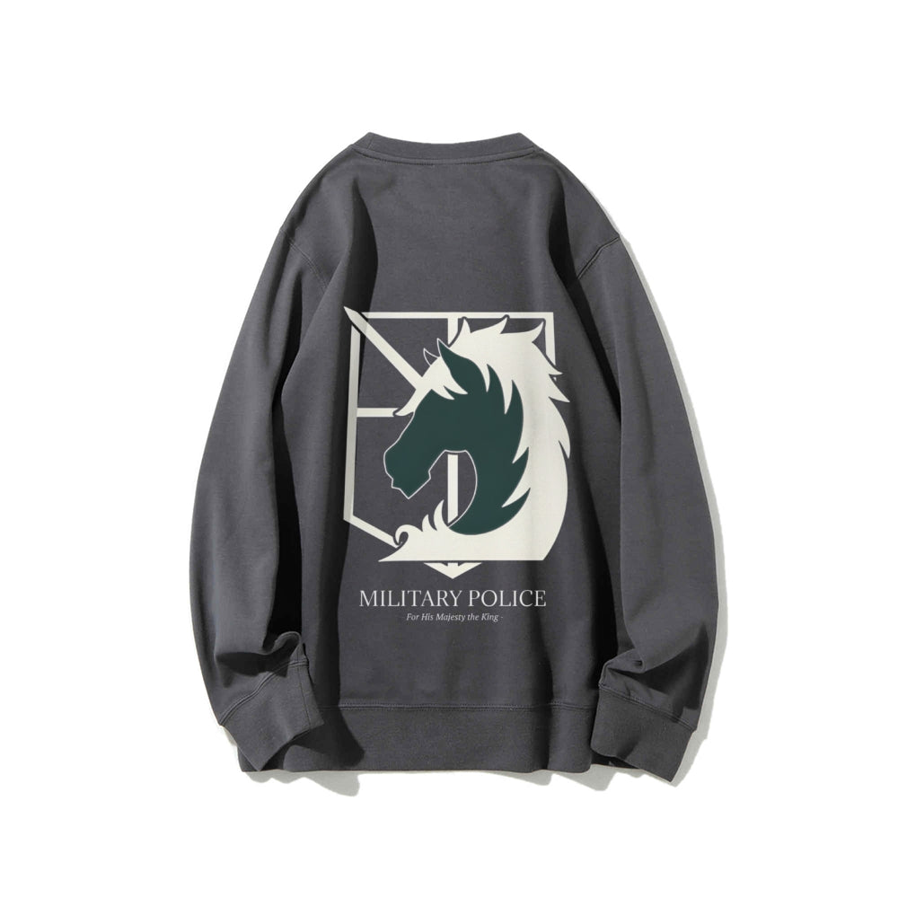 Attack on Titan Cotton Unisex Round Neck Anime Sweatshirt