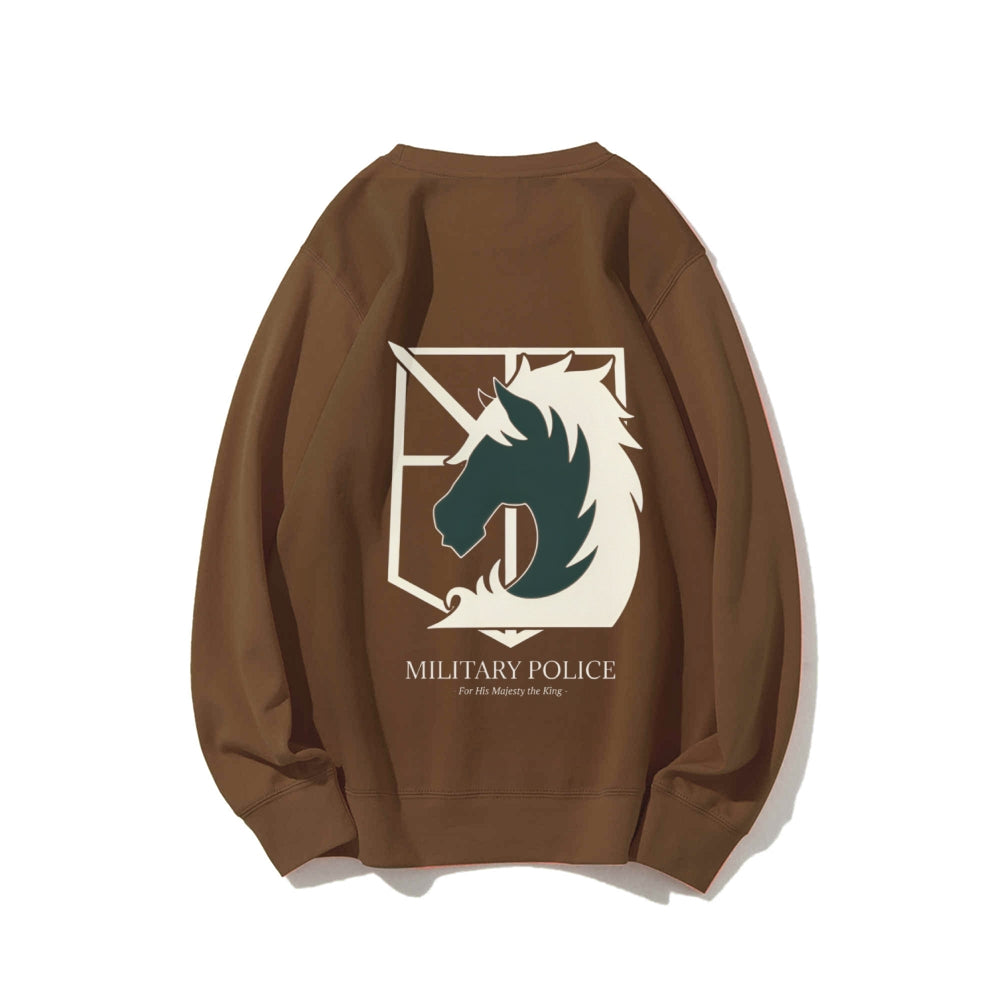 Attack on Titan Cotton Unisex Round Neck Anime Sweatshirt