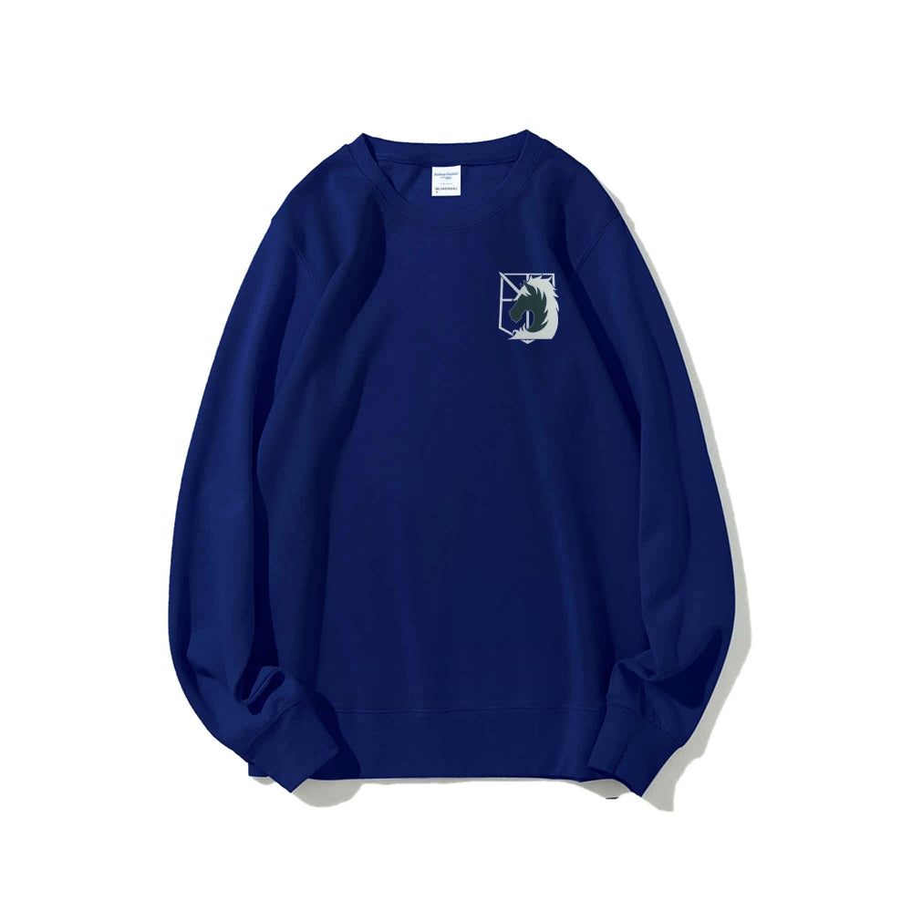 Attack on Titan Cotton Unisex Round Neck Anime Sweatshirt