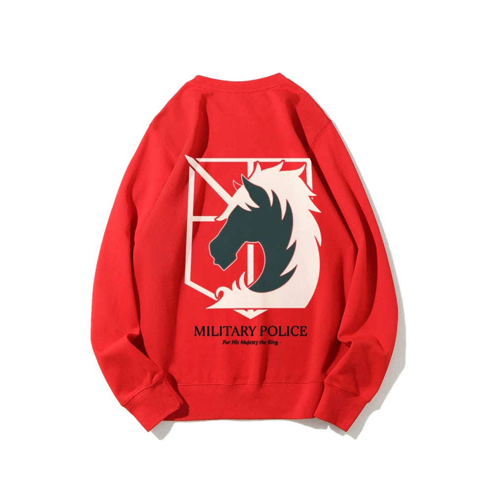Attack on Titan Cotton Unisex Round Neck Anime Sweatshirt