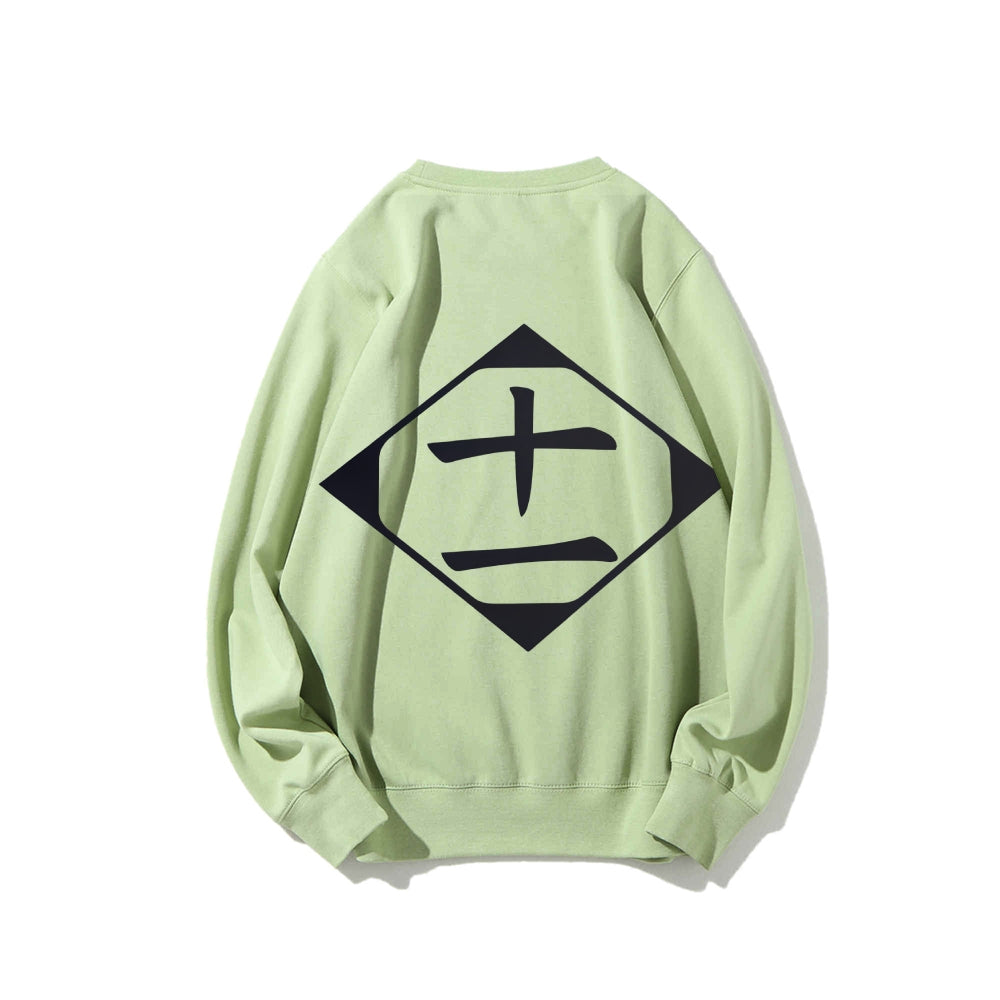 Bleach Cotton Unisex Round Neck Anime Sweatshirt
