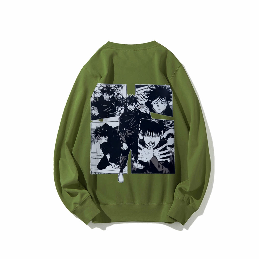 Jujutsu Kaisen Cotton Unisex Crew Neck Anime Sweatshirt