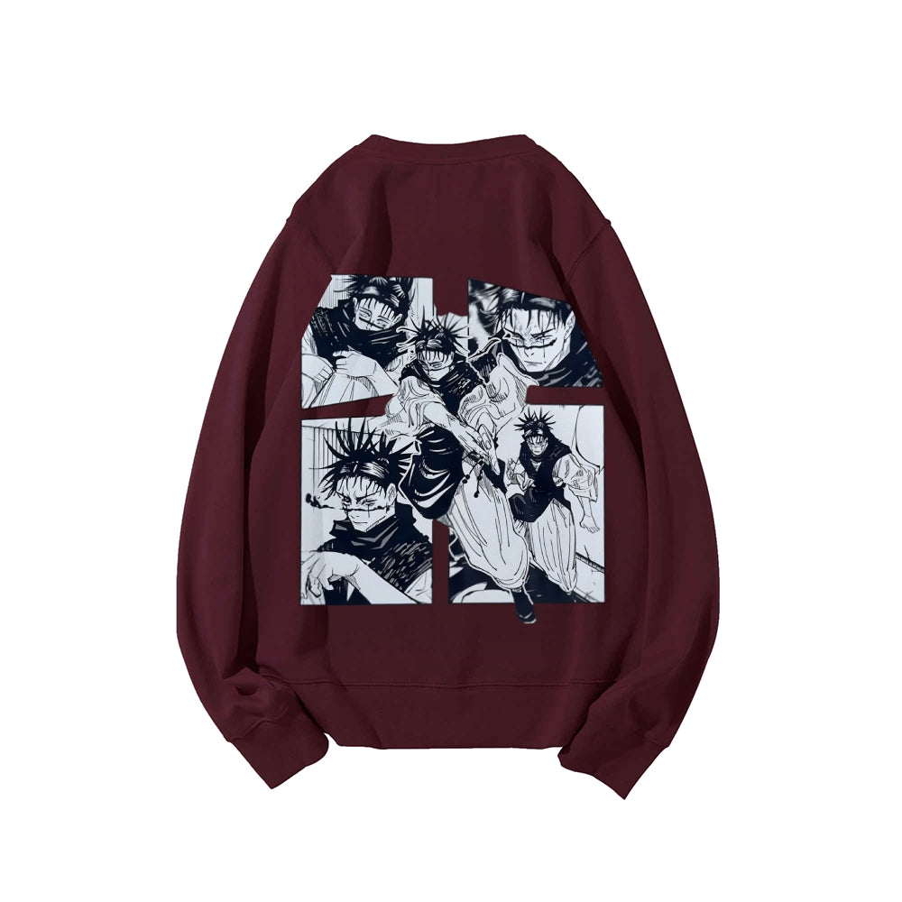 Jujutsu Kaisen Cotton Unisex Crew Neck Anime Sweatshirt