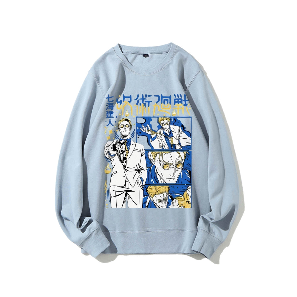Jujutsu Kaisen Cotton Unisex Crew Neck Anime Sweatshirt