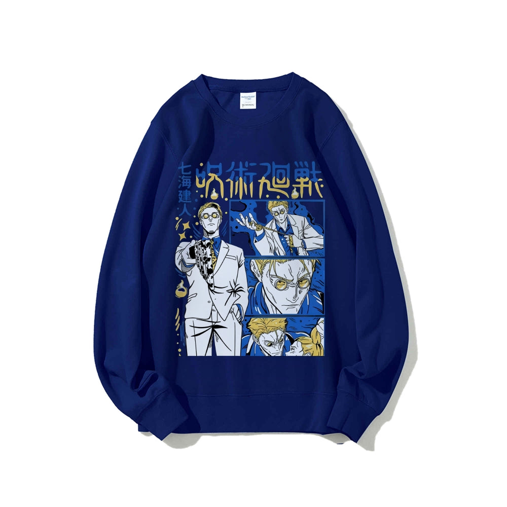 Jujutsu Kaisen Cotton Unisex Crew Neck Anime Sweatshirt