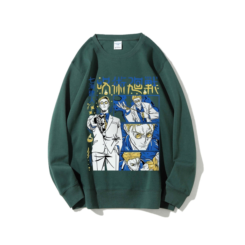 Jujutsu Kaisen Cotton Unisex Crew Neck Anime Sweatshirt