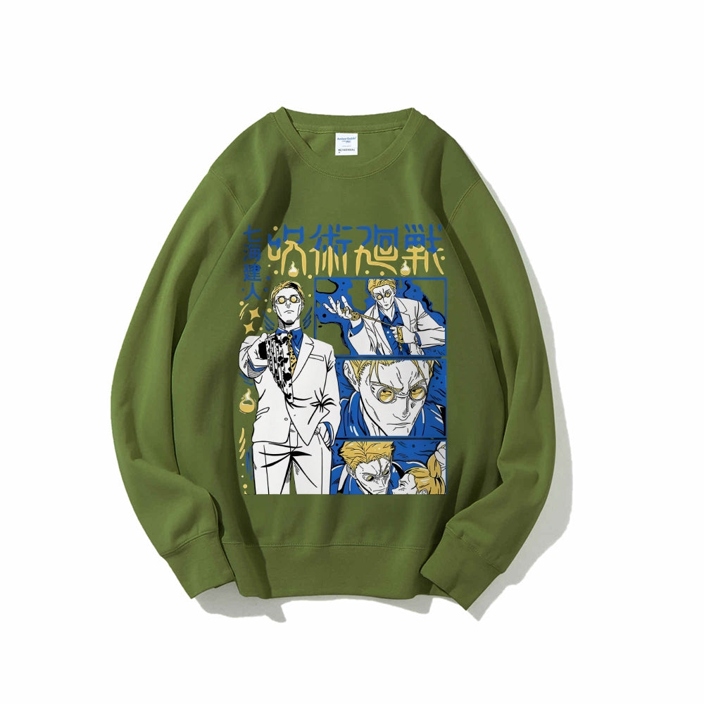 Jujutsu Kaisen Cotton Unisex Crew Neck Anime Sweatshirt