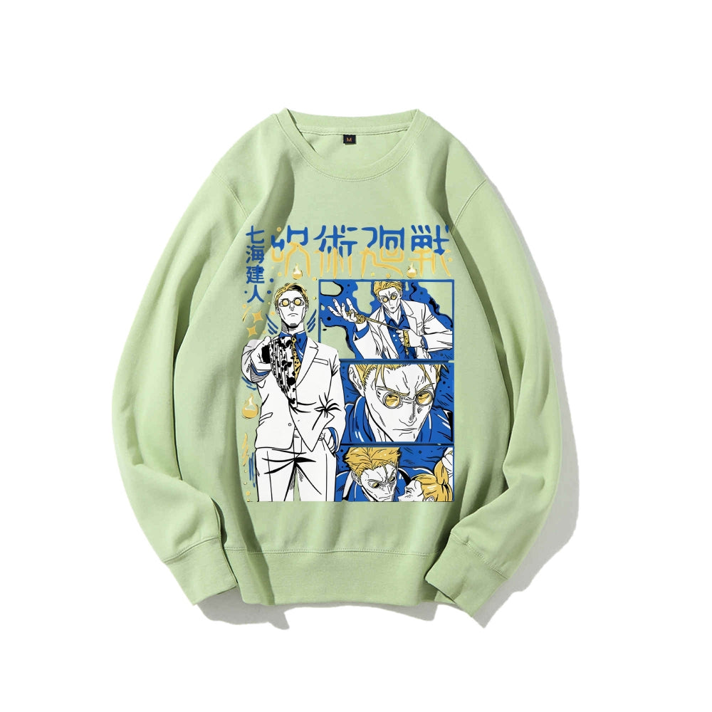 Jujutsu Kaisen Cotton Unisex Crew Neck Anime Sweatshirt