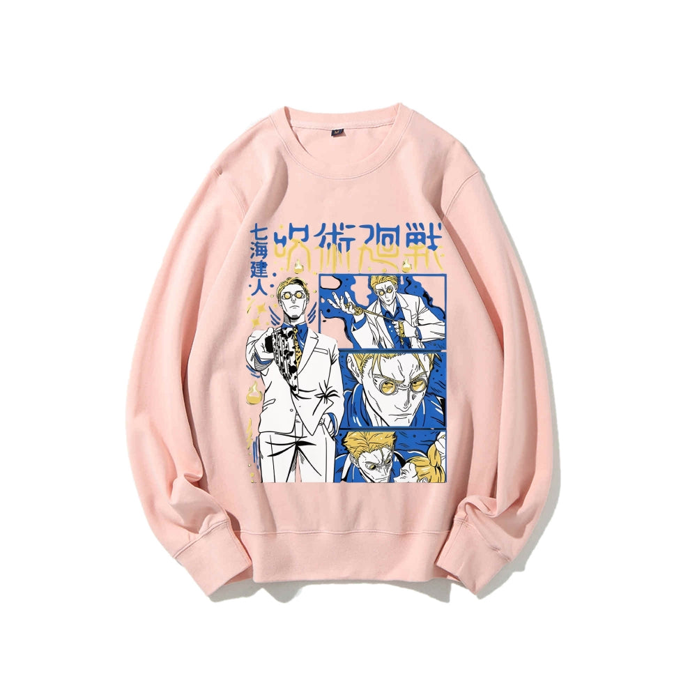 Jujutsu Kaisen Cotton Unisex Crew Neck Anime Sweatshirt