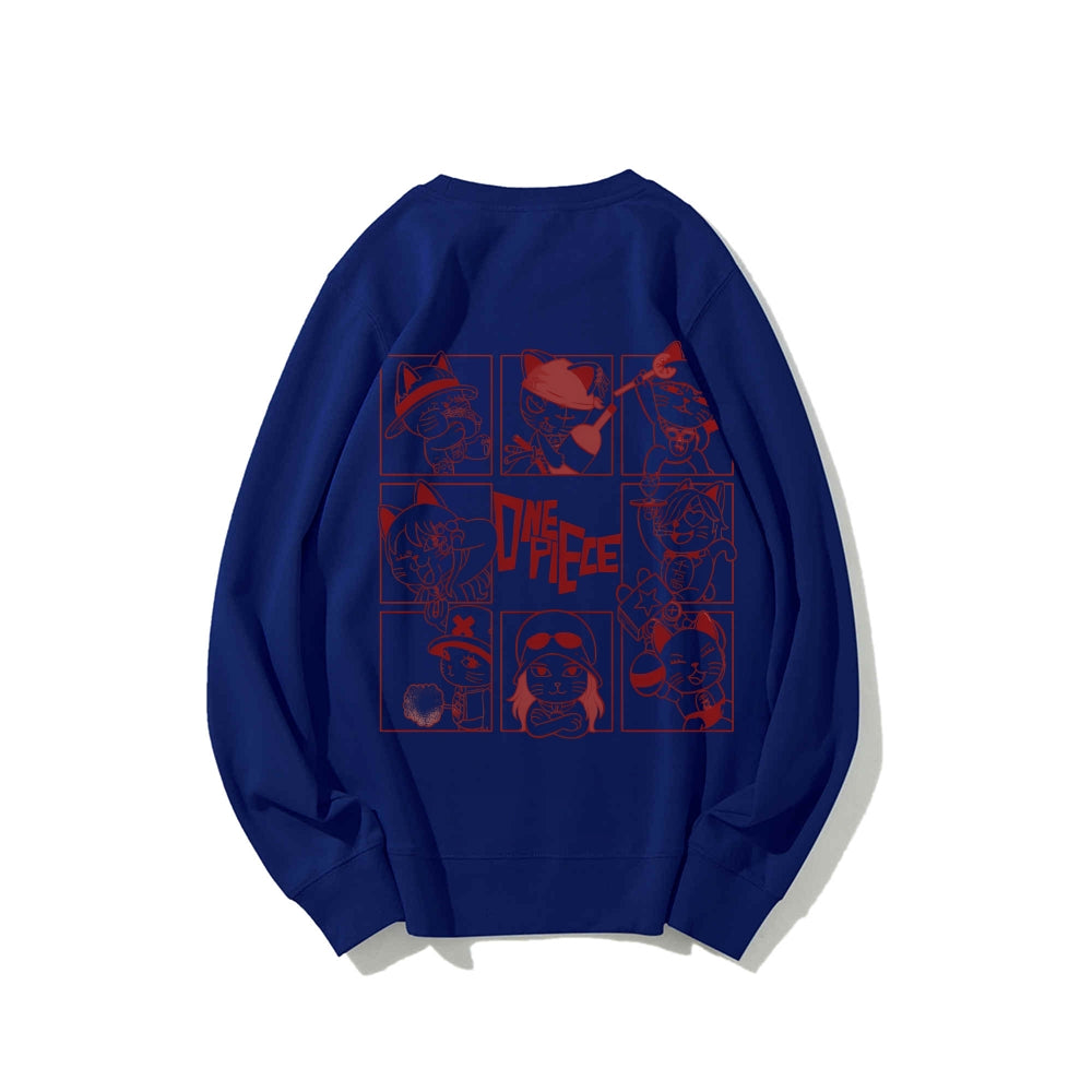 DandadanX One Piece Cotton Unisex Crewneck Anime Sweatshirt