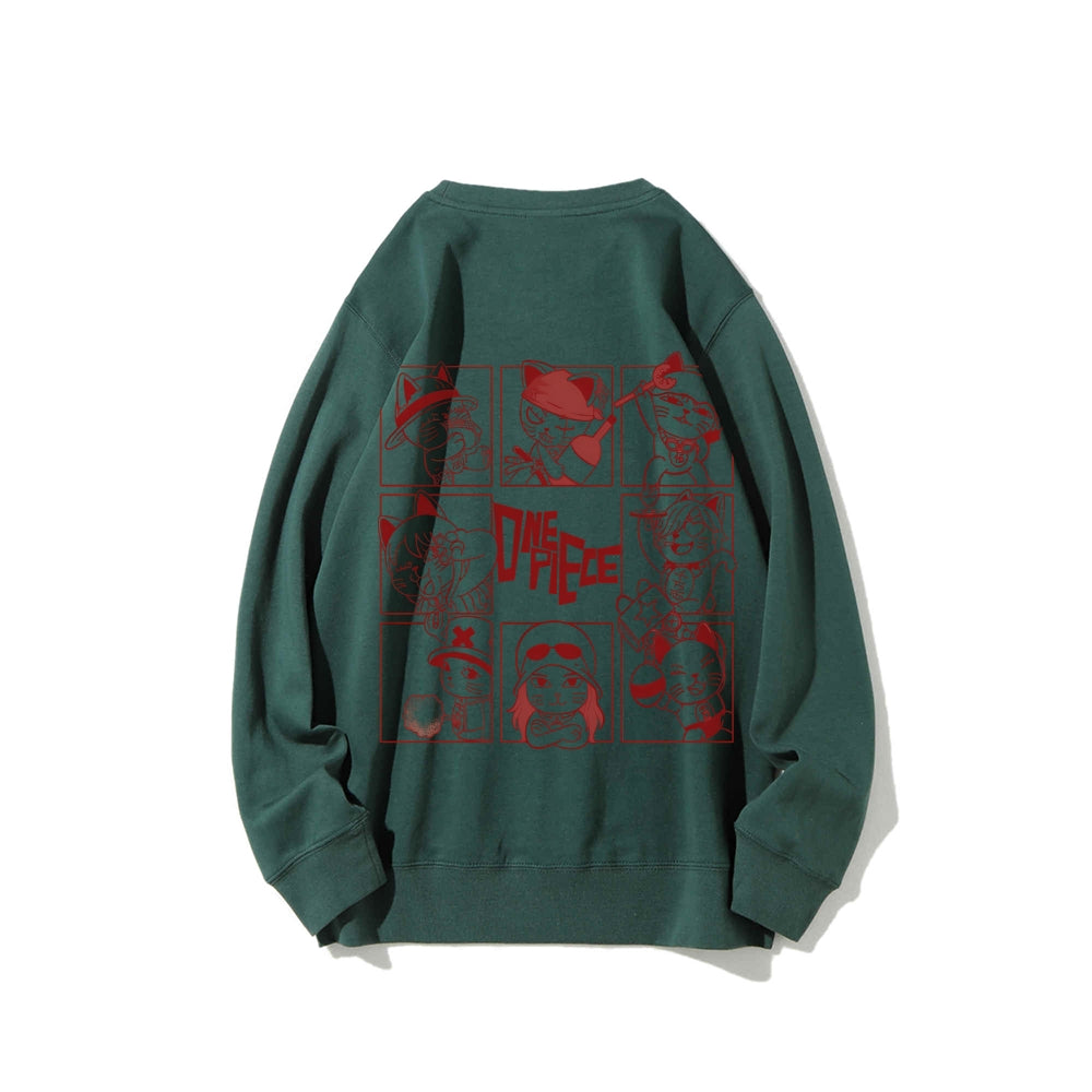 DandadanX One Piece Cotton Unisex Crewneck Anime Sweatshirt