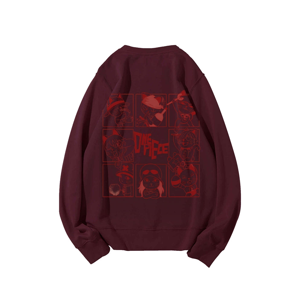 DandadanX One Piece Cotton Unisex Crewneck Anime Sweatshirt