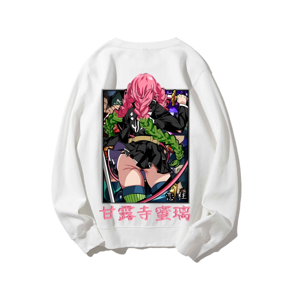 Demon Slayer Cotton Unisex Crew Neck Anime Sweatshirt