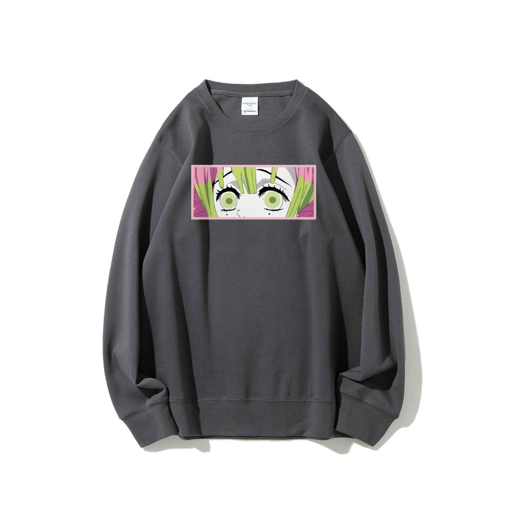 Demon Slayer Cotton Unisex Crew Neck Anime Sweatshirt