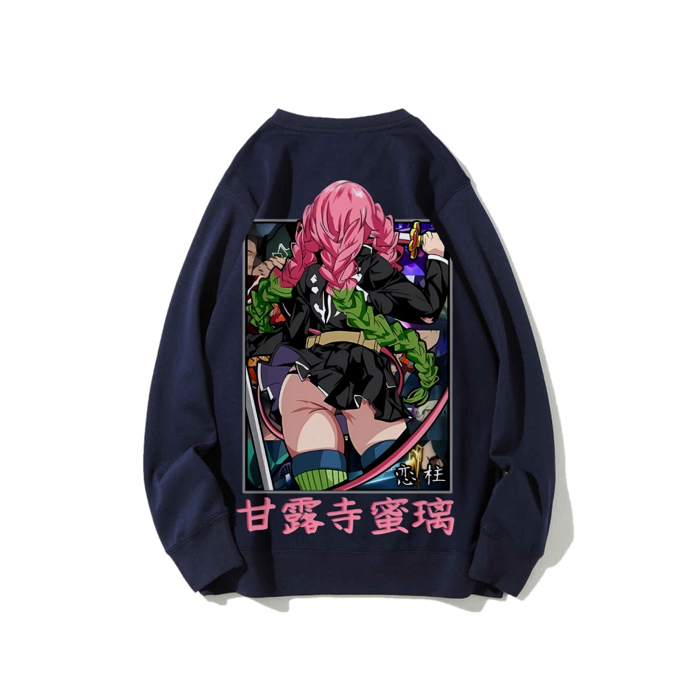Demon Slayer Cotton Unisex Crew Neck Anime Sweatshirt