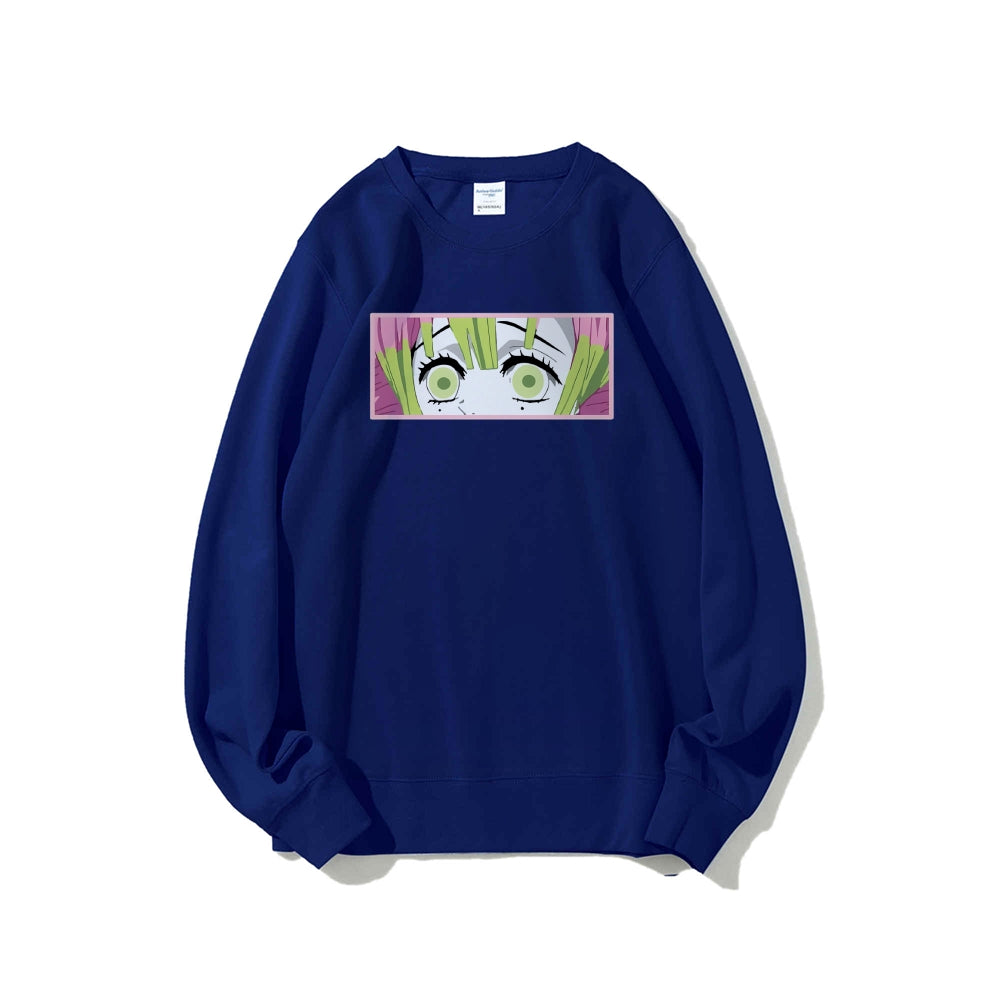 Demon Slayer Cotton Unisex Crew Neck Anime Sweatshirt