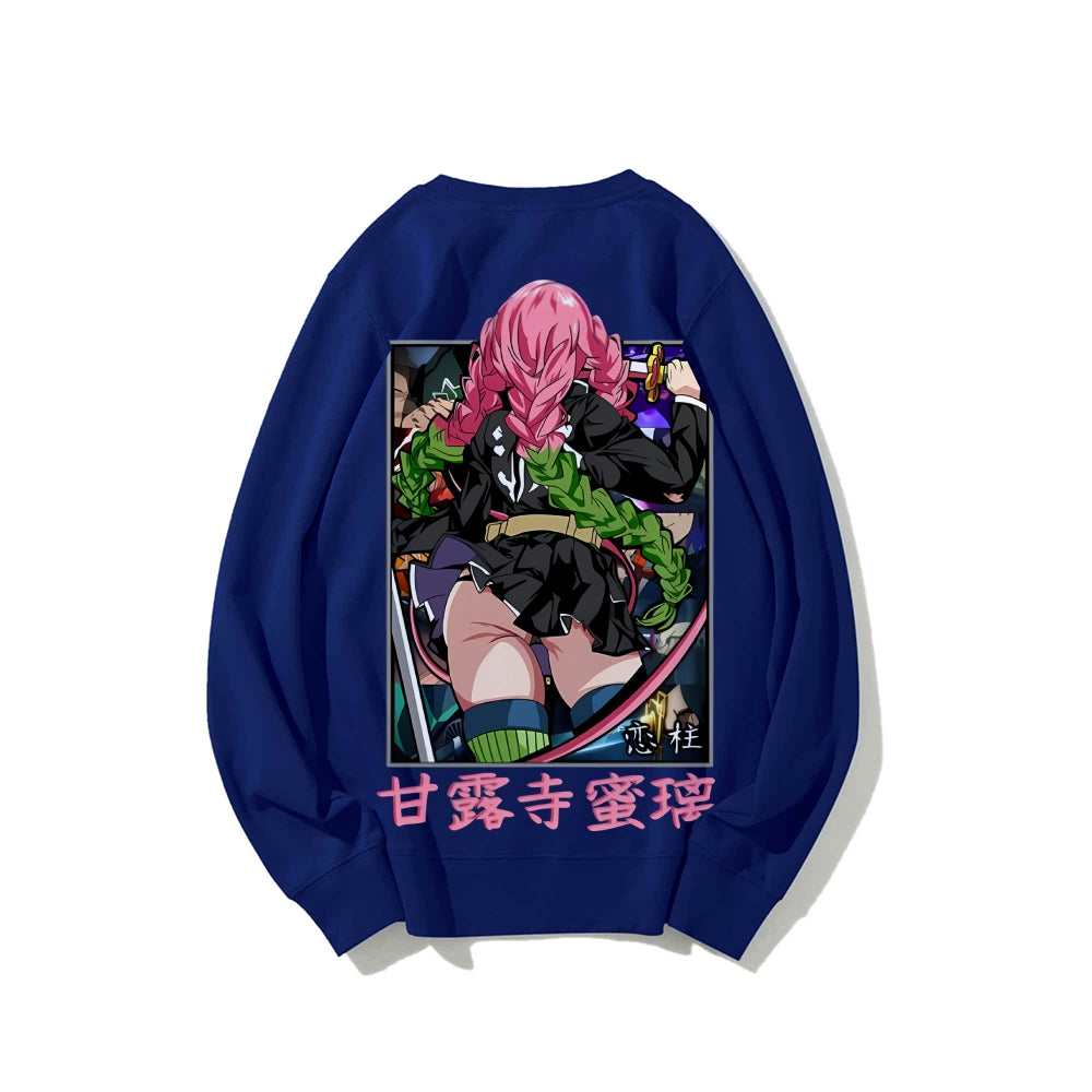 Demon Slayer Cotton Unisex Crew Neck Anime Sweatshirt