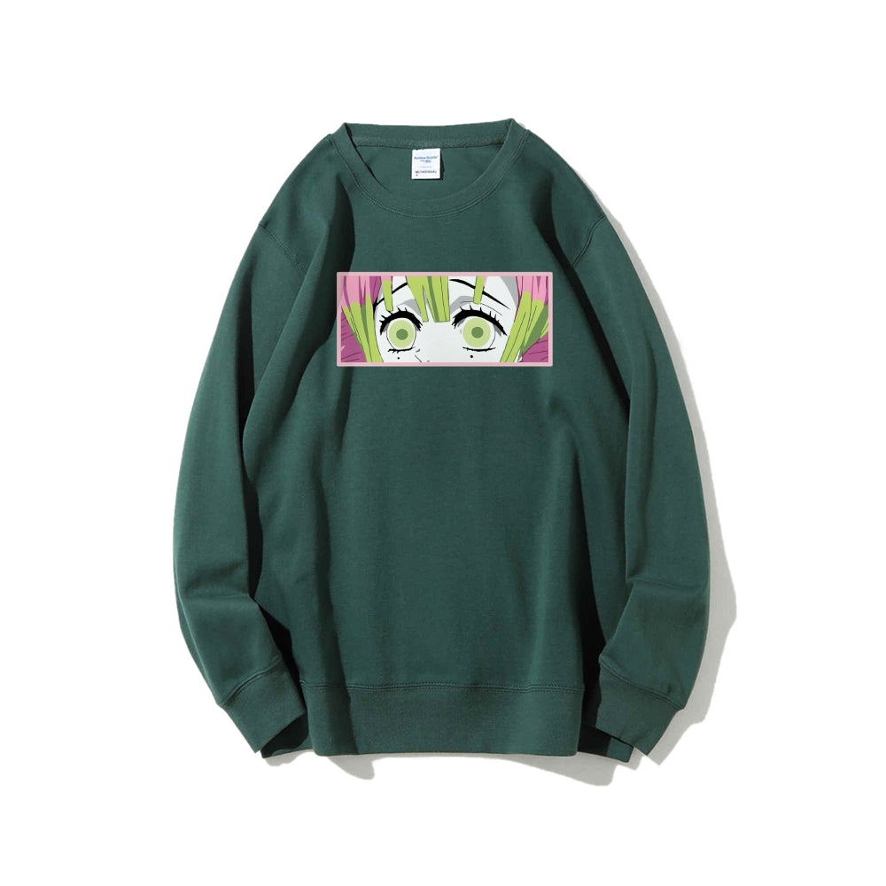 Demon Slayer Cotton Unisex Crew Neck Anime Sweatshirt