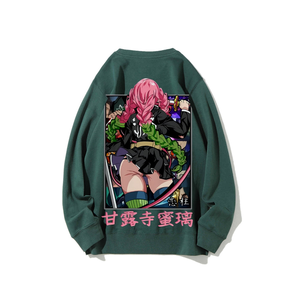Demon Slayer Cotton Unisex Crew Neck Anime Sweatshirt