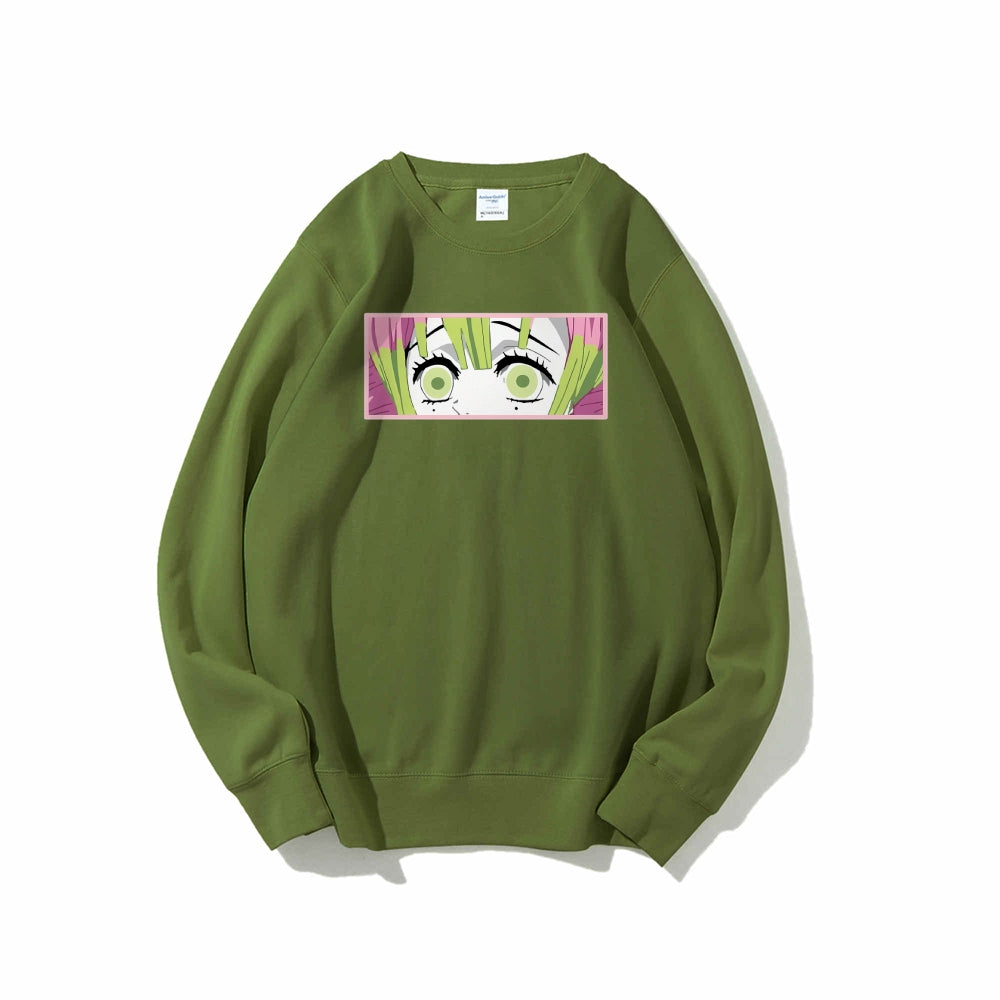 Demon Slayer Cotton Unisex Crew Neck Anime Sweatshirt