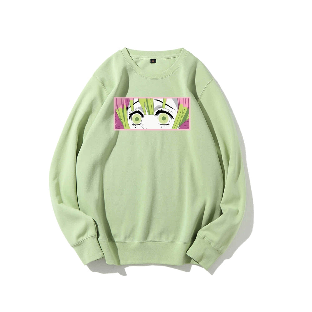 Demon Slayer Cotton Unisex Crew Neck Anime Sweatshirt