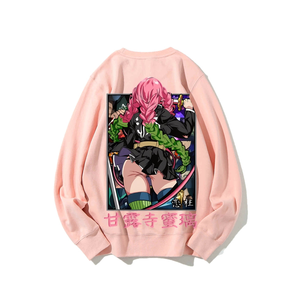 Demon Slayer Cotton Unisex Crew Neck Anime Sweatshirt