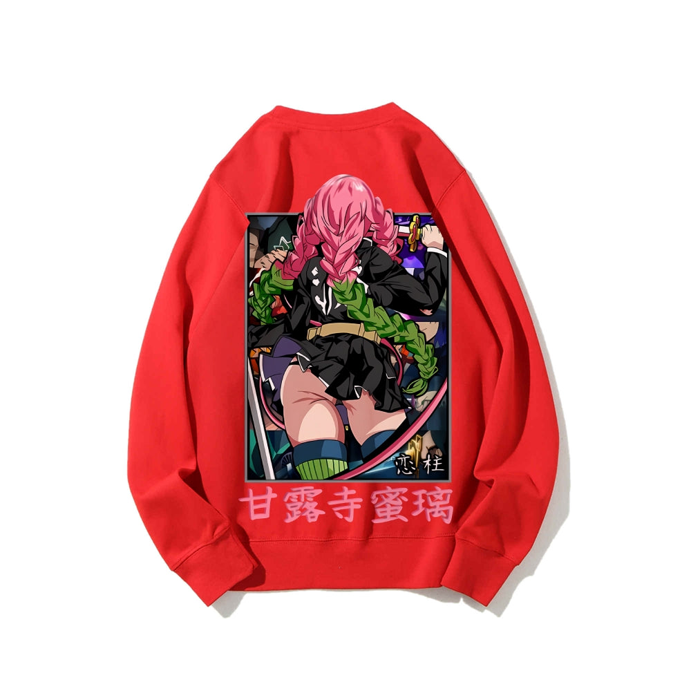 Demon Slayer Cotton Unisex Crew Neck Anime Sweatshirt