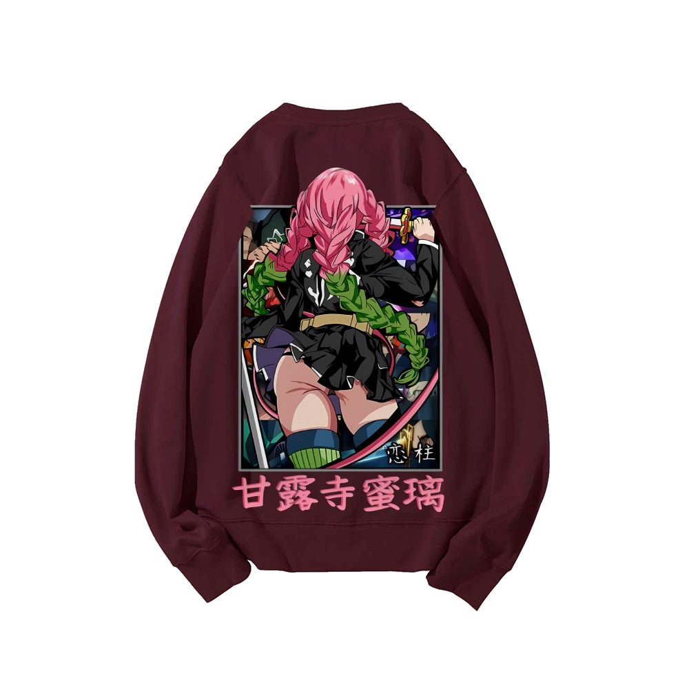 Demon Slayer Cotton Unisex Crew Neck Anime Sweatshirt