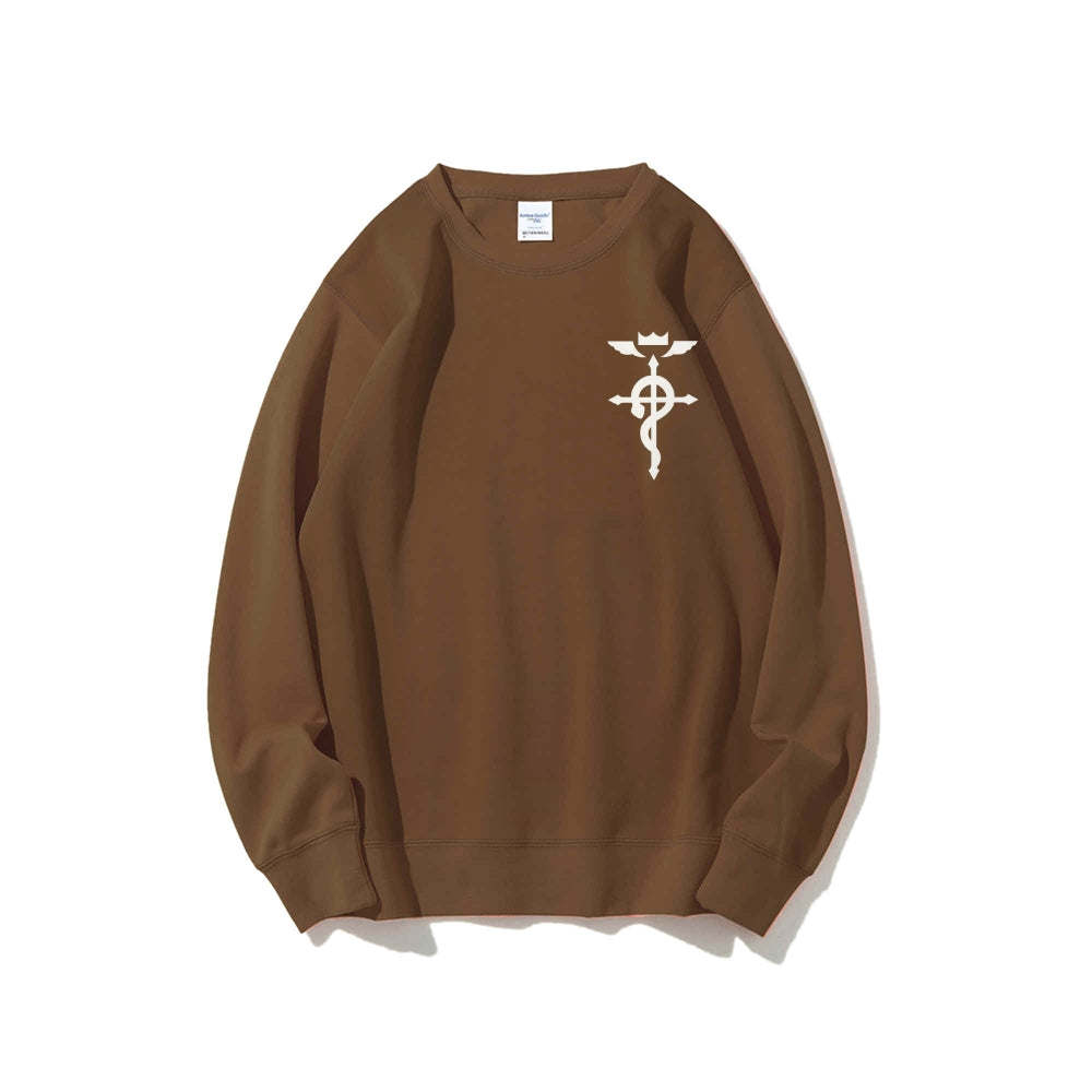 Full Metal Alchemist Cotton Unisex Crewneck Anime Sweatshirt