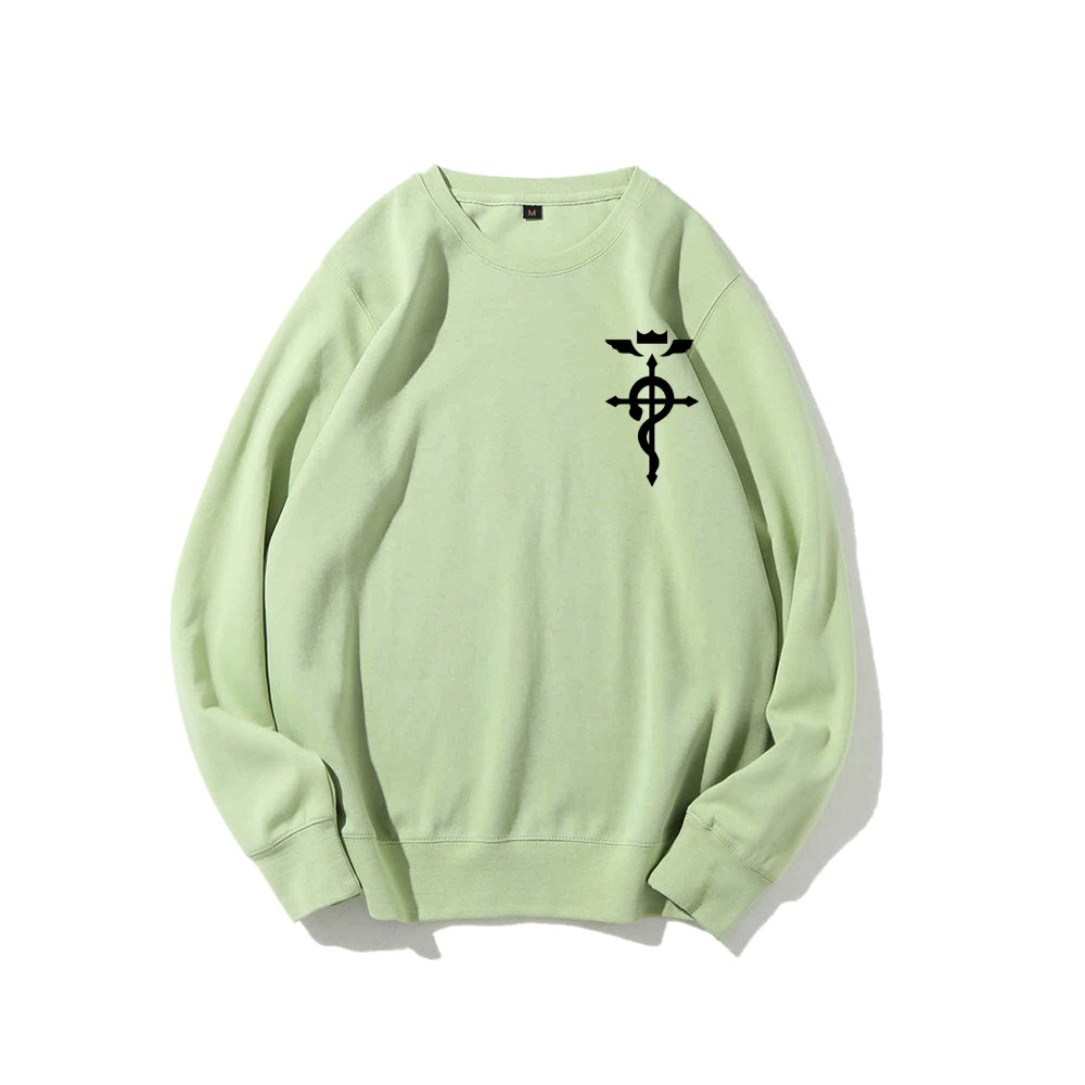 Full Metal Alchemist Cotton Unisex Crewneck Anime Sweatshirt