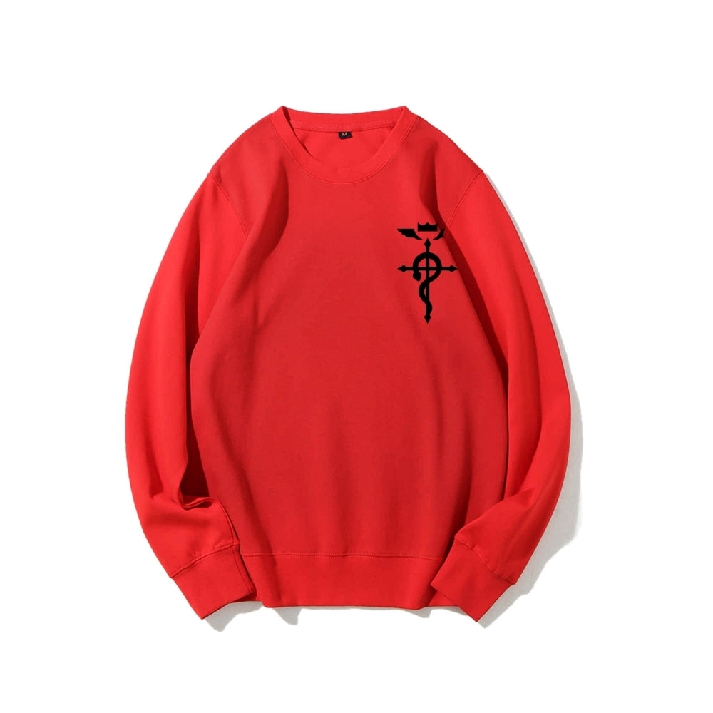 Full Metal Alchemist Cotton Unisex Crewneck Anime Sweatshirt