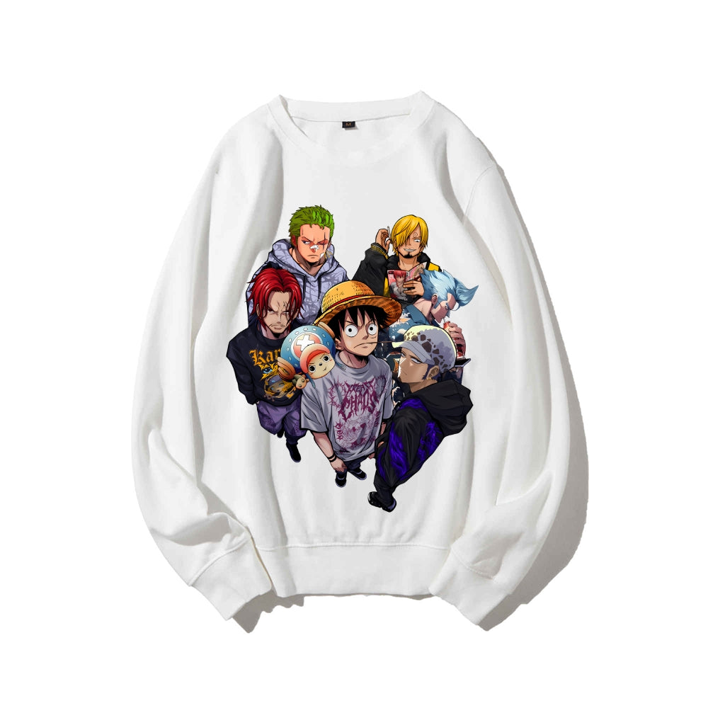 Casual Crewneck Sweatshirt One Piece