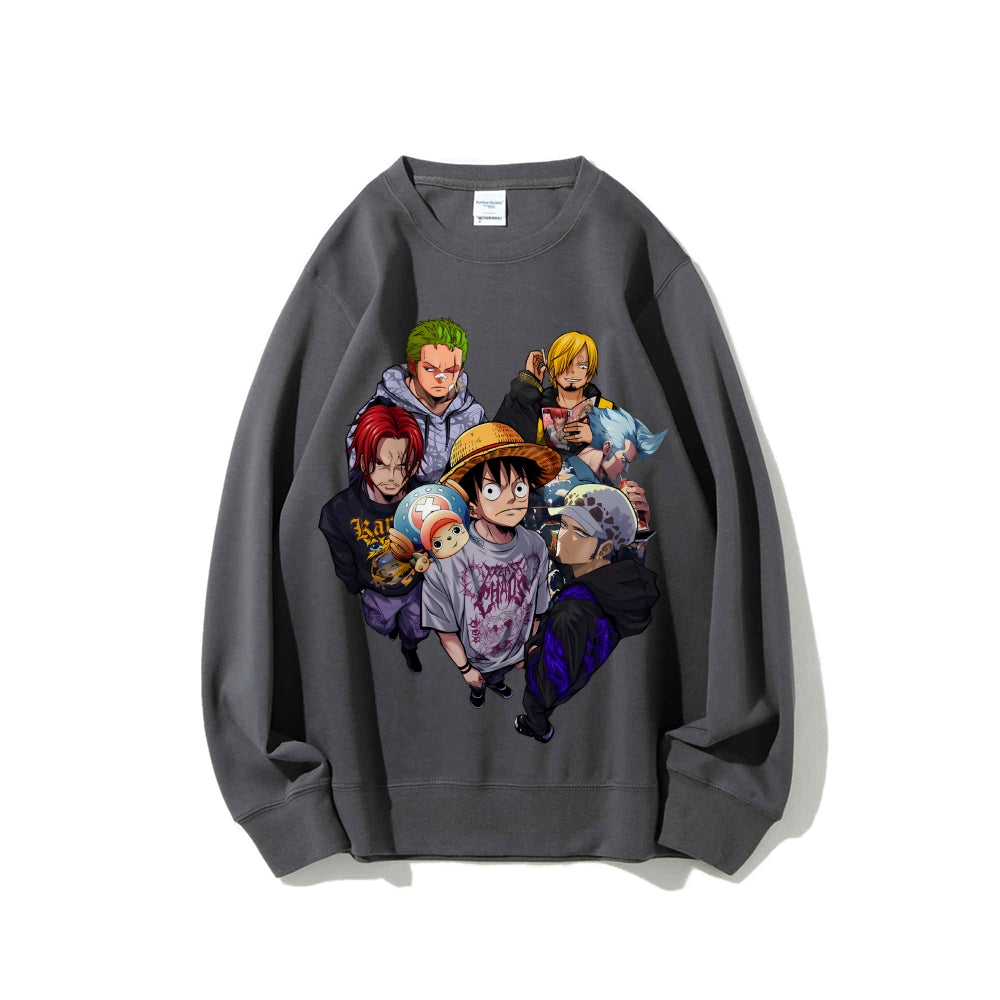 Casual Crewneck Sweatshirt One Piece