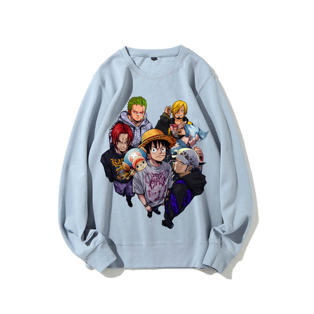 Casual Crewneck Sweatshirt One Piece