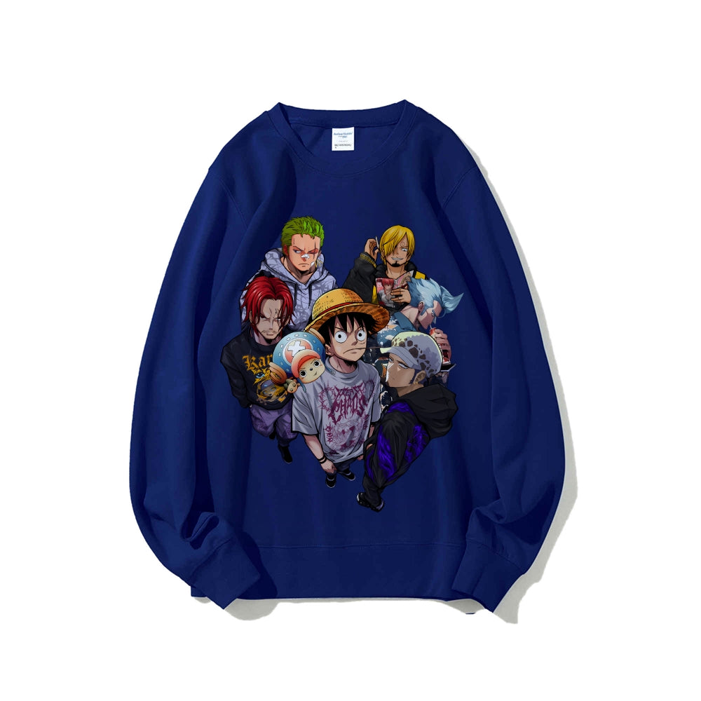 Casual Crewneck Sweatshirt One Piece